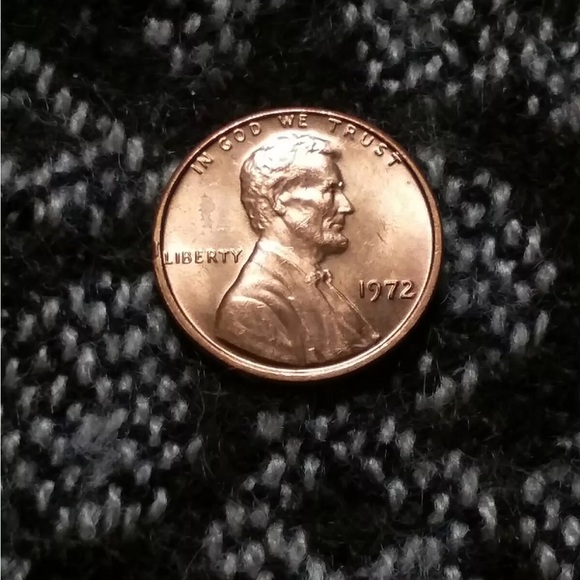 BU 1972 p Lincoln memorial  cent rim cud error - Picture 4 of 4